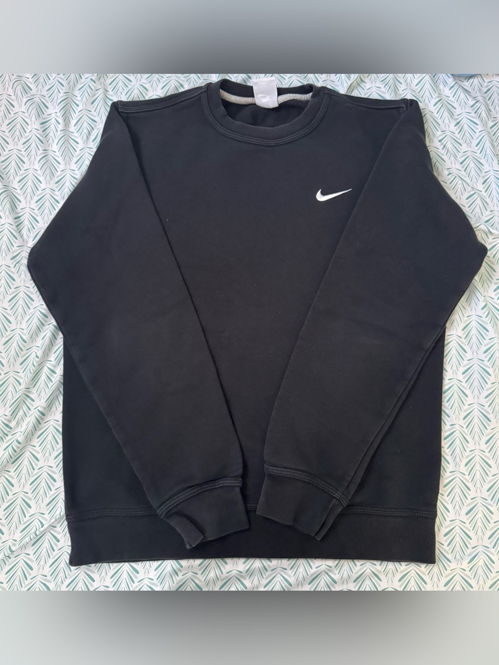 Nike Black Crewneck Sweatshirt with White Swoosh